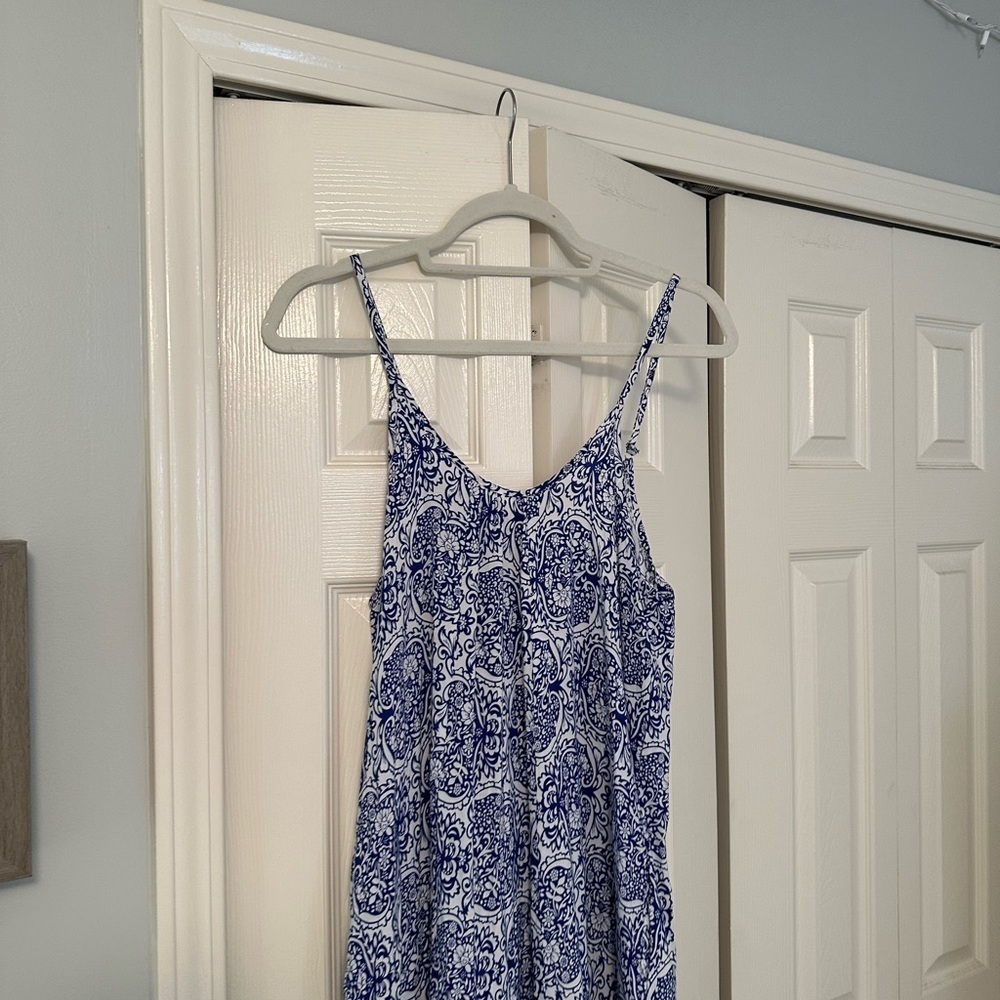 Buenos Ninos Blue & White Dress View 3